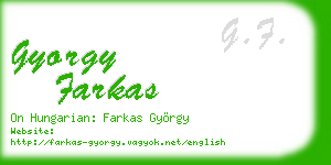 gyorgy farkas business card